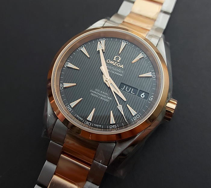 Omega Seamaster RG/SS Aqua Terra 150m Co-axial Chronometer Annual Calendar Ref. 231.20.39.22.06.001